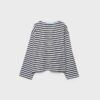 Oversize ριγέ T-shirt με μακριά μανίκια Oversize ριγέ T-shirt με μακριά μανίκια