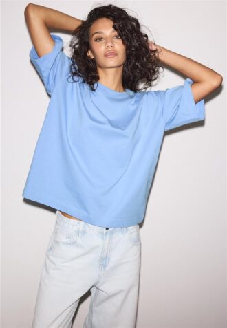 Oversize T-shirt με κοντό μανίκι