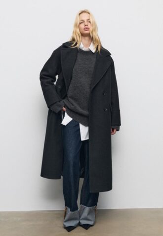 Παλτό Oversize με Απαλή υφή