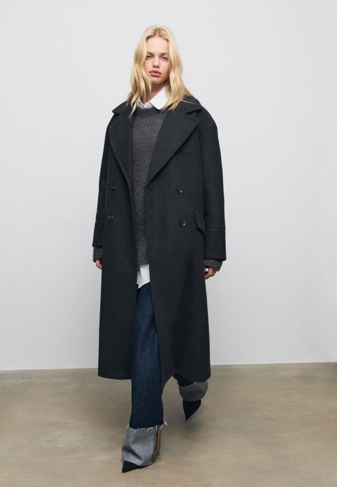 Παλτό Oversize με Απαλή υφή Παλτό Oversize με Απαλή υφή