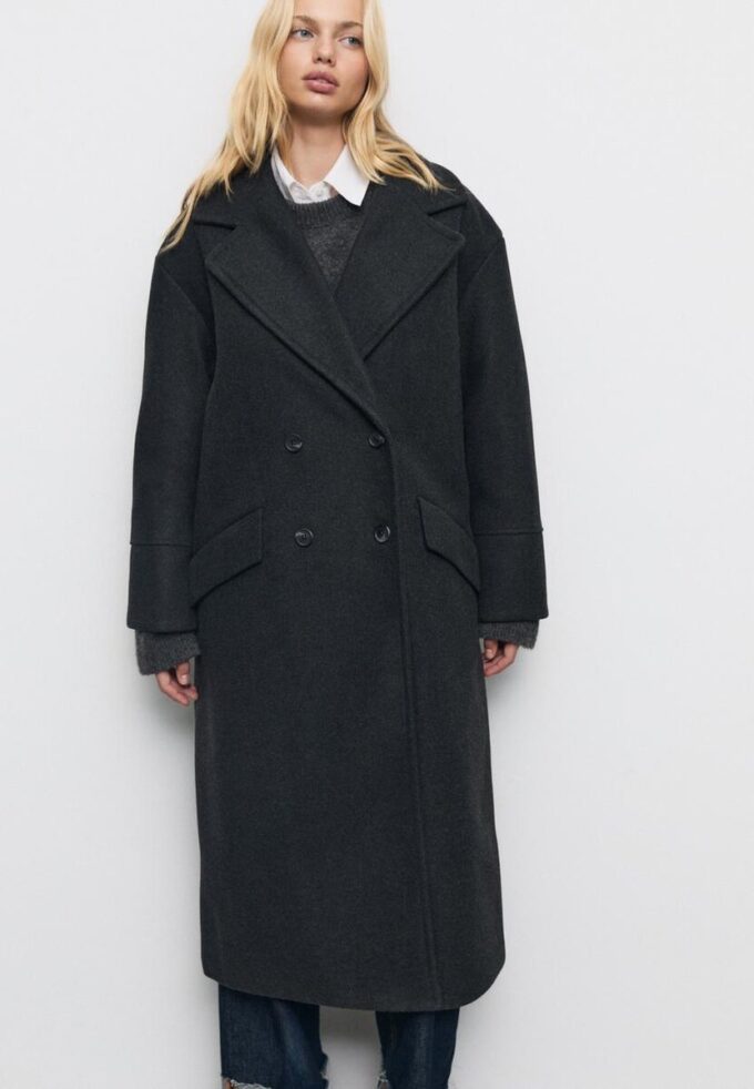 Παλτό Oversize με Απαλή υφή Παλτό Oversize με Απαλή υφή