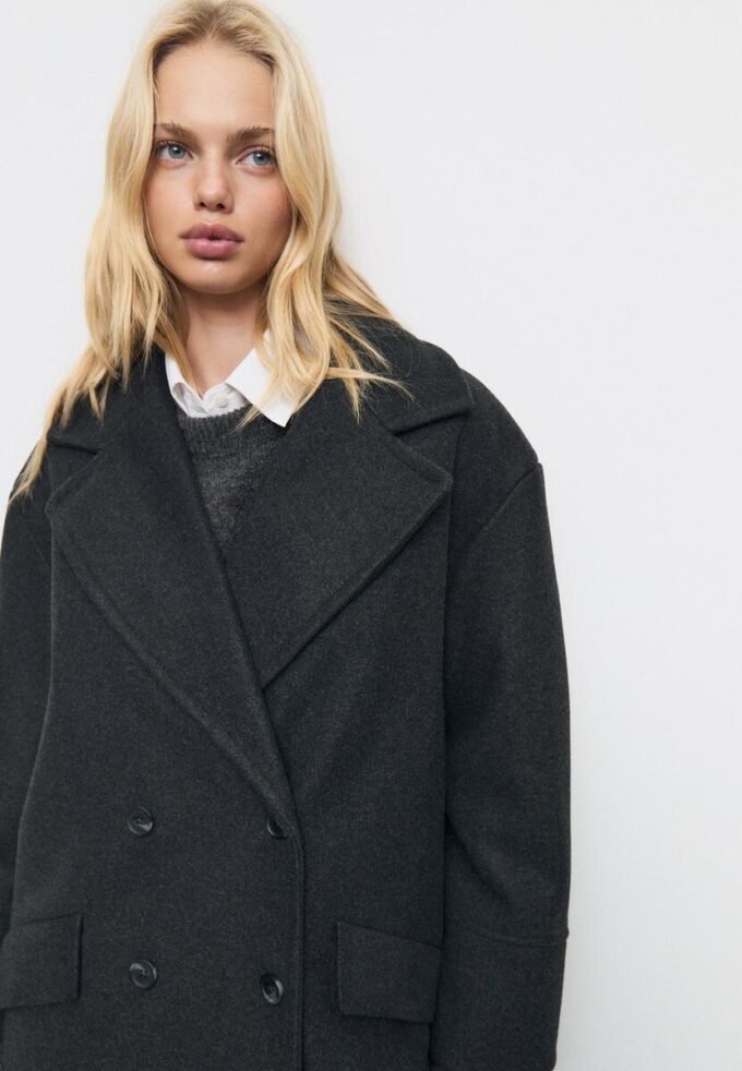 Παλτό Oversize με Απαλή υφή Παλτό Oversize με Απαλή υφή