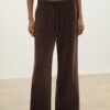 Παντελόνι Jogger με απαλή υφή και Wide Leg και λεπτομέρεια ραφής μπροστά Παντελόνι Jogger με απαλή υφή και Wide Leg και λεπτομέρεια ραφής μπροστά
