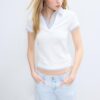 Πολό T-shirt διπλής στρώσης με κοντά μανίκια Πολό T-shirt διπλής στρώσης με κοντά μανίκια