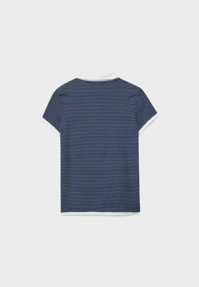 Πολό T-shirt διπλής στρώσης με κοντά μανίκια Πολό T-shirt διπλής στρώσης με κοντά μανίκια
