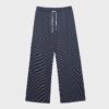 Ριγέ παντελόνι jogger με Wide Leg πόδια