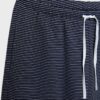 Ριγέ παντελόνι jogger με Wide Leg πόδια