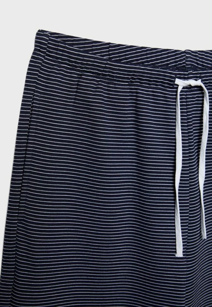 Ριγέ παντελόνι jogger με Wide Leg πόδια