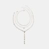 Σετ 3 κολιέ Lariat Heart