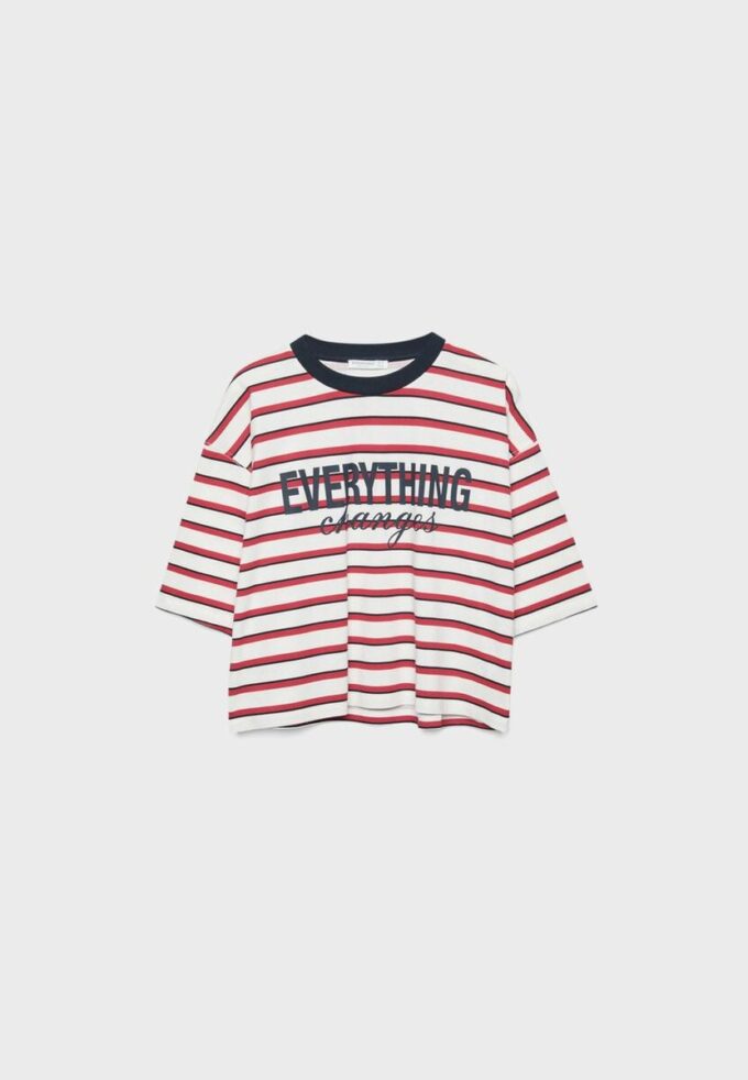 Τ-shirt εμπριμέ με κοντά μανίκια Τ-shirt εμπριμέ με κοντά μανίκια