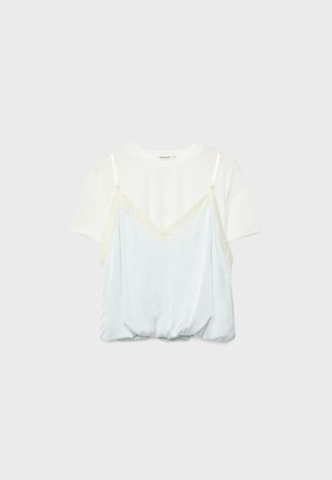 Τ-shirt με διπλό στρώμα Τ-shirt με διπλό στρώμα