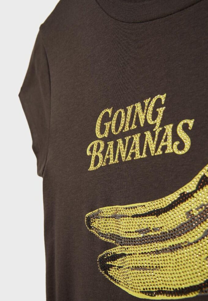 T-shirt με κοντά μανίκια και σχέδιο μπανάνα