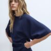 Τ-shirt με κοντά μανίκια με απαλή υφή Τ-shirt με κοντά μανίκια με απαλή υφή