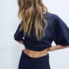 Τ-shirt με κοντά μανίκια με απαλή υφή Τ-shirt με κοντά μανίκια με απαλή υφή