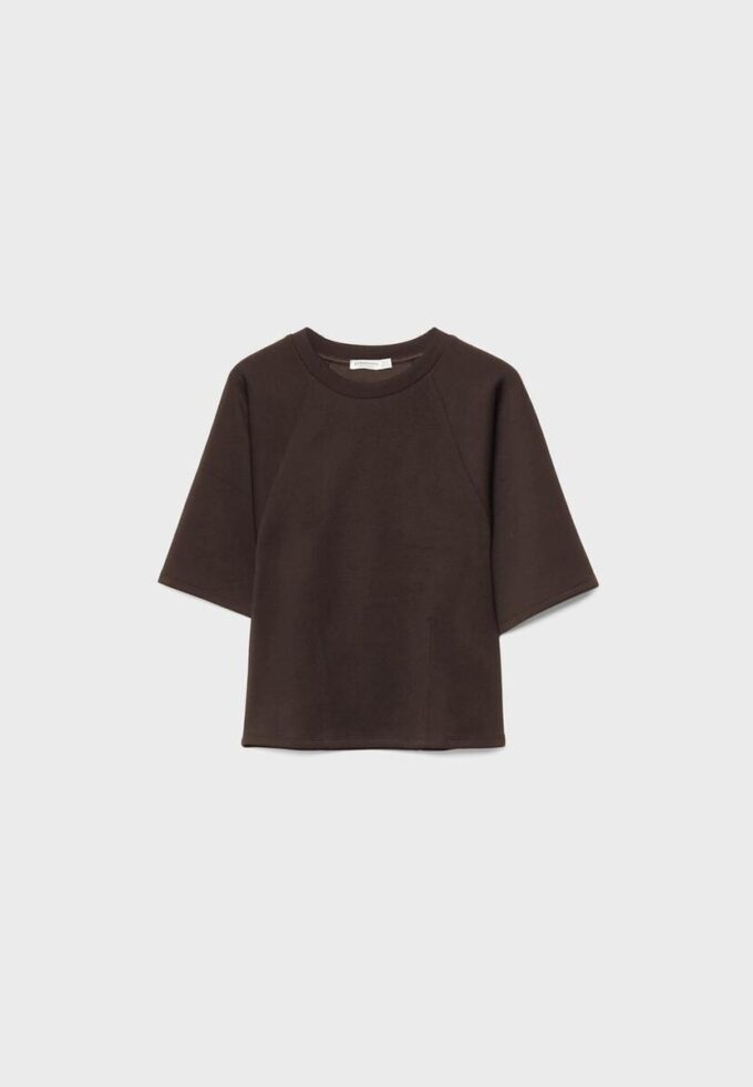 Τ-shirt με κοντά μανίκια με απαλή υφή