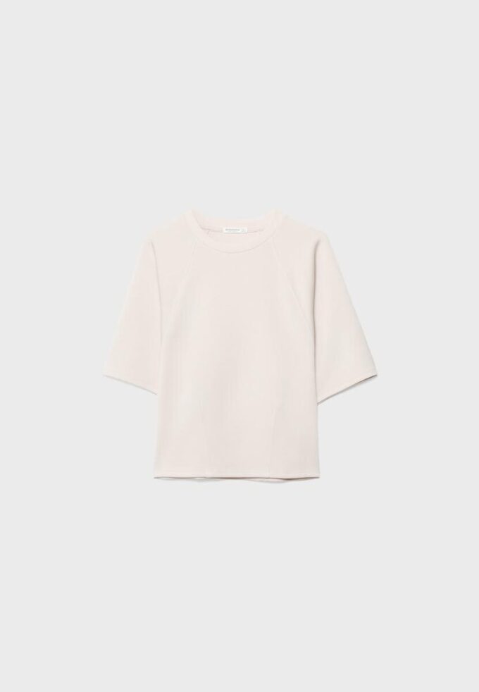 Τ-shirt με κοντά μανίκια με απαλή υφή