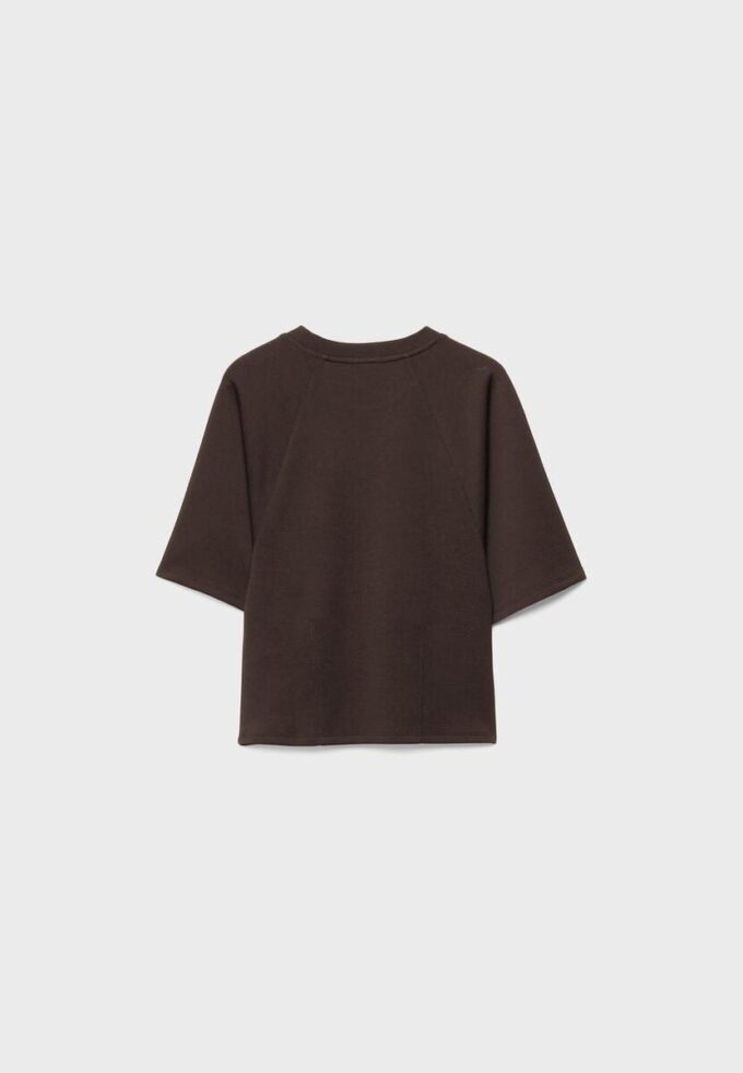 Τ-shirt με κοντά μανίκια με απαλή υφή