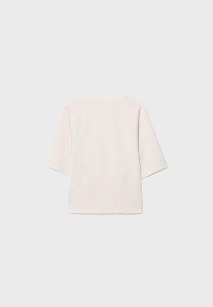 Τ-shirt με κοντά μανίκια με απαλή υφή