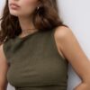 T-shirt με πτυχωτή υφή T-shirt με πτυχωτή υφή