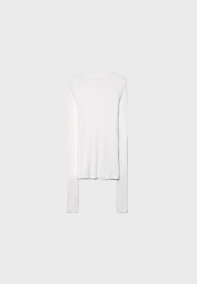 Τ-shirt με ραβδώσεις και μακριά μανίκια