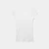 Τ-shirt με V λαιμόκοψη και δαντέλα, κοντά μανίκια σε σορτς Τ-shirt με V λαιμόκοψη και δαντέλα, κοντά μανίκια σε σορτς