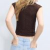 T-shirt σε στυλ Qipao με δαντέλα T-shirt σε στυλ Qipao με δαντέλα