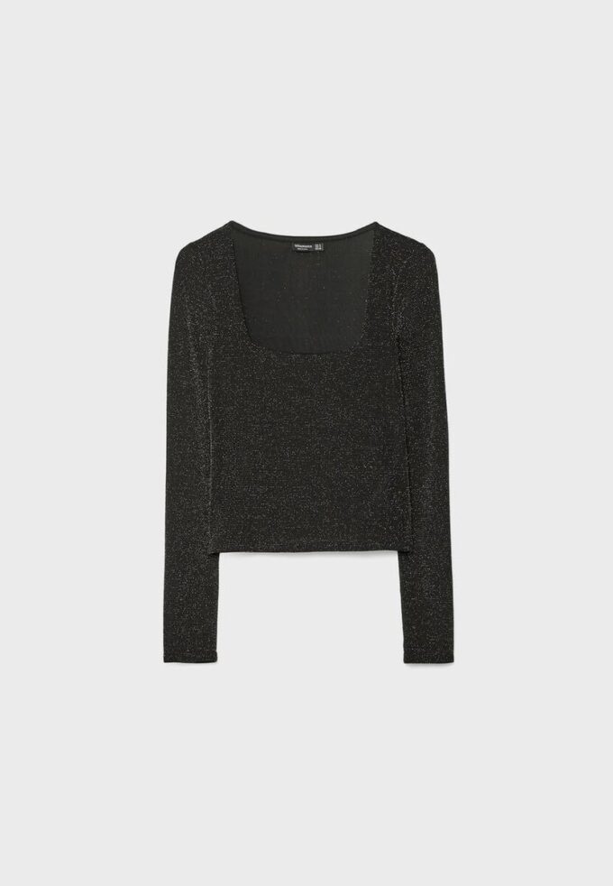 Τ-shirt Seamless με τετράγωνο λαιμό Τ-shirt Seamless με τετράγωνο λαιμό