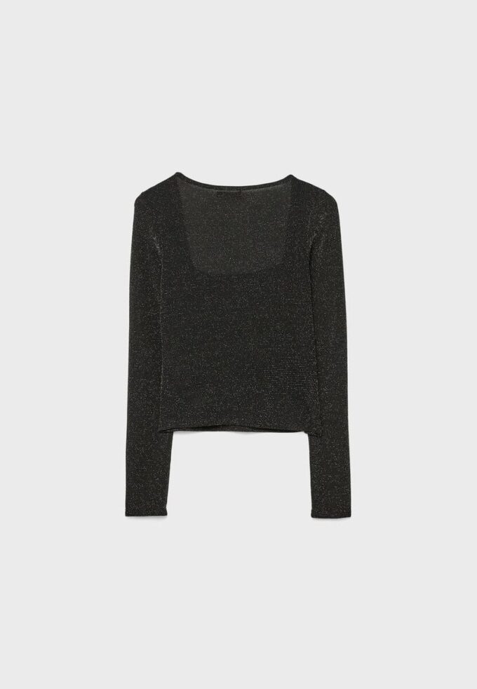 Τ-shirt Seamless με τετράγωνο λαιμό Τ-shirt Seamless με τετράγωνο λαιμό