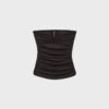 Τοπ bandeau με πτυχωτό V-Detail