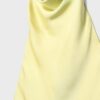 Τοπ με λαιμόκοψη και εφέ σατέν Τοπ με λαιμόκοψη και εφέ σατέν