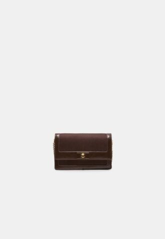 Τσάντα Crossbody από καμβά με αντίθεση χρωμάτων