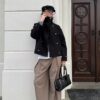 Τσάντα ώμου με λεπτομέρεια καρδιάς