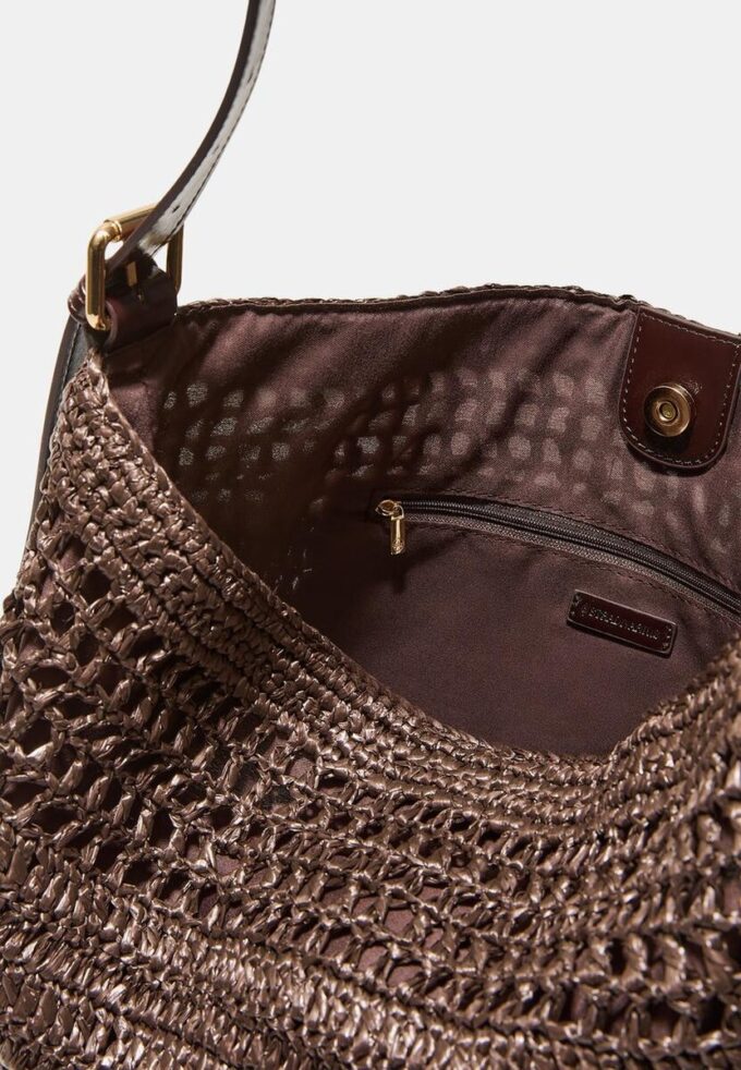 Τσάντα ώμου με πλέξη Τσάντα ώμου με πλέξη