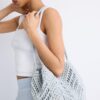 Τσάντα Shopper με πλέξη από μεταλλικό νήμα Τσάντα Shopper με πλέξη από μεταλλικό νήμα