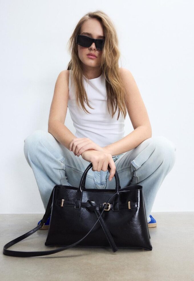 Τσάντα Tote με ζώνη