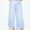 Τζιν Culotte με λεπτομέρεια κασκόλ Τζιν Culotte με λεπτομέρεια κασκόλ