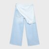 Τζιν Culotte με λεπτομέρεια κασκόλ Τζιν Culotte με λεπτομέρεια κασκόλ