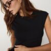 Βασικό εφαρμοστό κοντό T-shirt Βασικό εφαρμοστό κοντό T-shirt