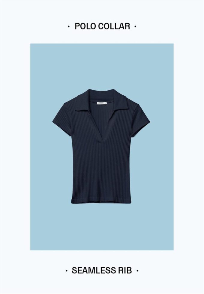 Βασικό Seamless Πολό T-Shirt Βασικό Seamless Πολό T-Shirt