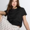Βασικό T-shirt κανονικής εφαρμογής με απαλή υφή