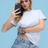 Βασικό T-shirt κανονικής εφαρμογής με απαλή υφή