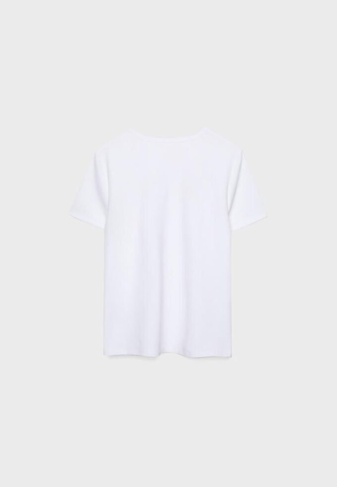 Βασικό T-shirt κανονικής εφαρμογής με απαλή υφή
