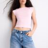 Βασικό T-shirt με λαιμόκοψη Βασικό T-shirt με λαιμόκοψη