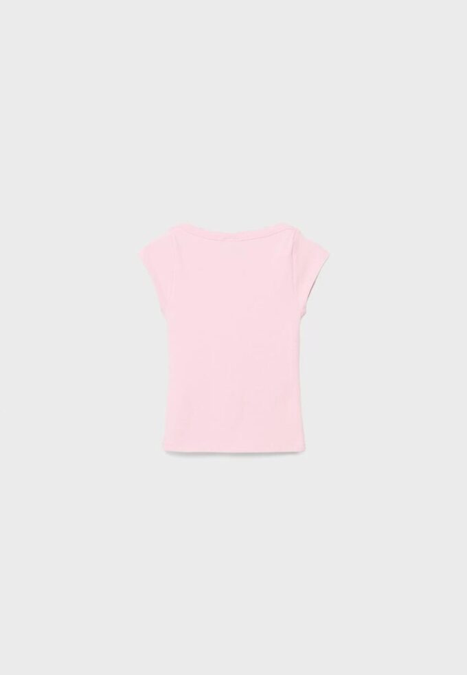 Βασικό T-shirt με λαιμόκοψη Βασικό T-shirt με λαιμόκοψη