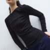 Βασικό T-shirt με μακριά μανίκια Βασικό T-shirt με μακριά μανίκια