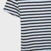 Βασικό T-shirt με ρίγες και στενή γραμμή Βασικό T-shirt με ρίγες και στενή γραμμή